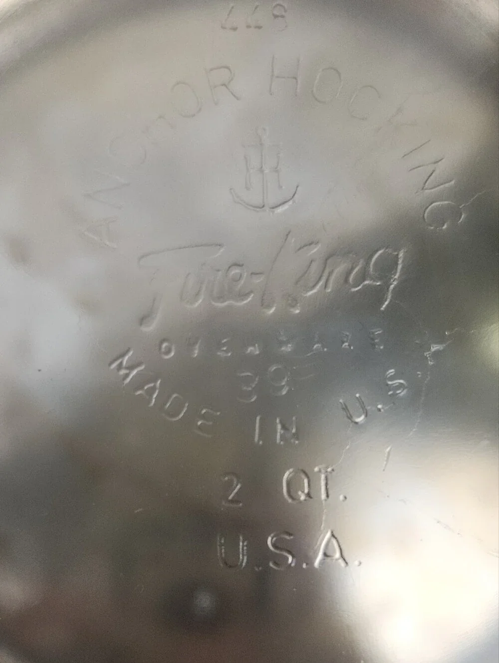 Vntg English Silver/Leonard Silverplated Chaffing Dish Anchor Hocking Glass Bowl